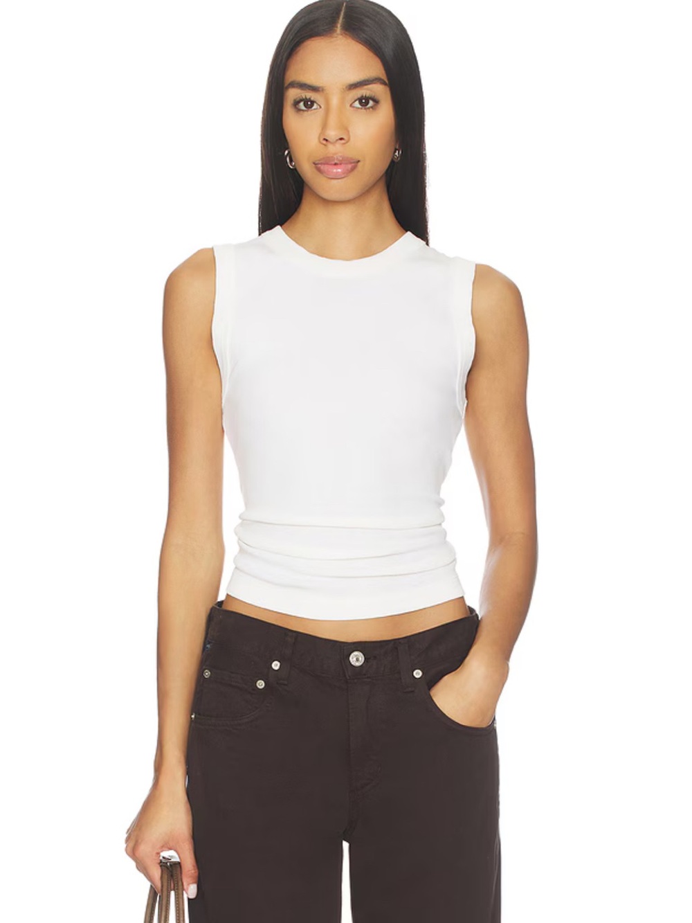 NWT Free People Murphy Tank Sleeveless White XS